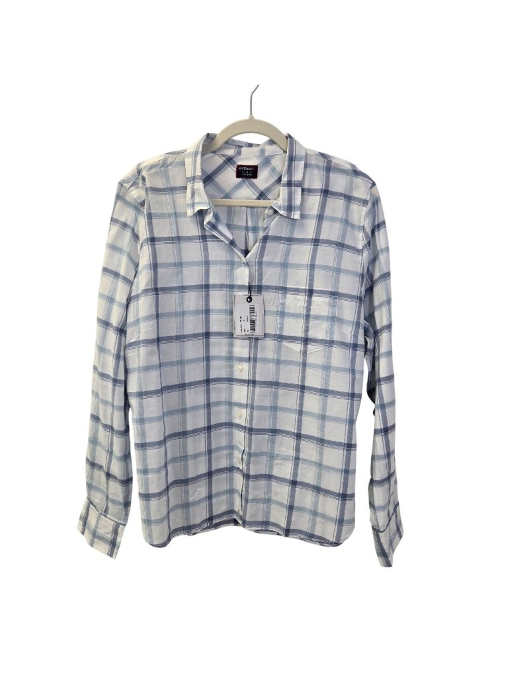 NWT UNTUCKit Mellini Plaid Long Sleeve Button Down Shirt Size 14